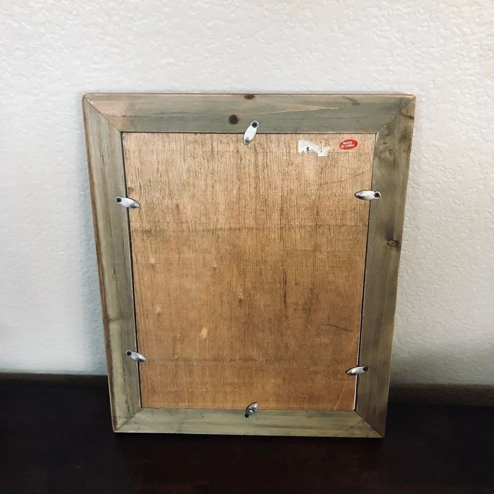 Solid Wood Rustic Portrait Picture Frame 8x10 - Picture 2 of 2